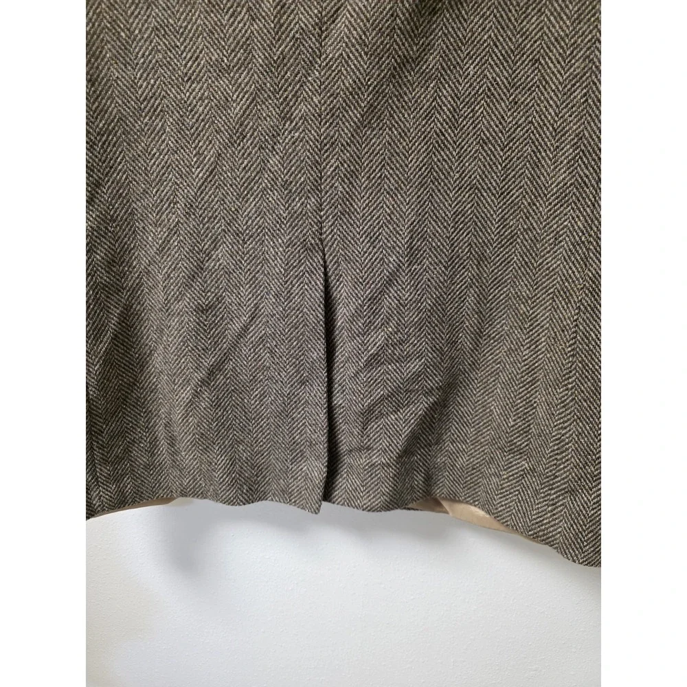 WFF by‎ Farah Men's Tweed Herringbone Blazer Sport Coat Brown 42R Vintage
